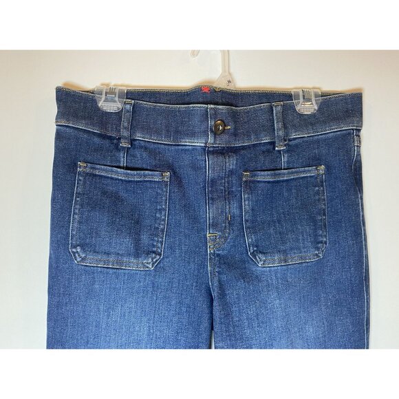 Spanx Flare Jeans Patch Pockets Size Large L *no tag* - Picture 2 of 3